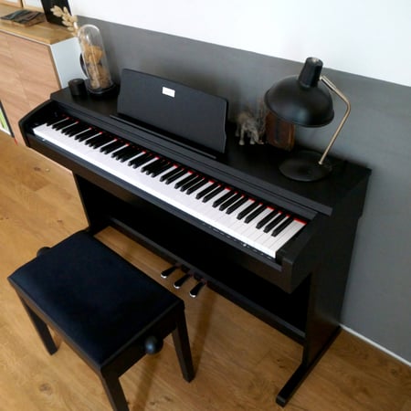 Housse De Protection Pour Tabouret De Piano En Velours Noir - Antipoussière, Facile à Installer