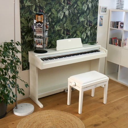 Shiver - Banquette piano - Blanc mat - Autres accessoires piano