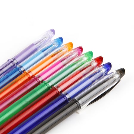 Lot de 8 stylos roller effaçables - Pointe moyenne - Cultura - Stylos  Effaçables - Stylos