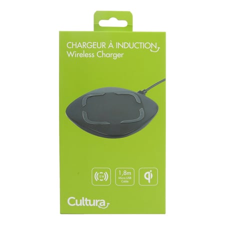 Chargeur À Induction Qi Quick Charge Sans Fil Usb Smartphone Android Iphone  Noir Yoni à Prix Carrefour