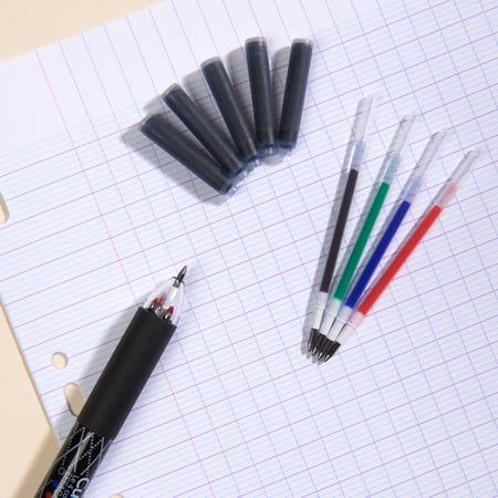 Cartouche d'encre pour stylo plume, 5 pièces, recharge pour documents,  bureau, école, étudiant, nouveauté, haute qualité