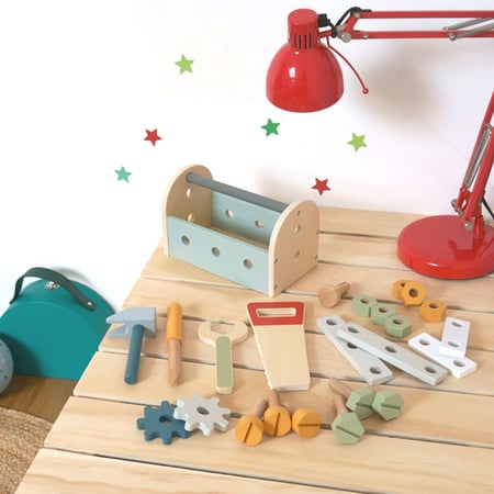 Jouet bricolage : Caisse a outils jouet - Jouets montessori