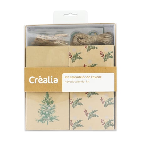 Set de 6 cartes et enveloppes Noël - Créalia - Plastique créatif - Supports  de dessin et coloriage