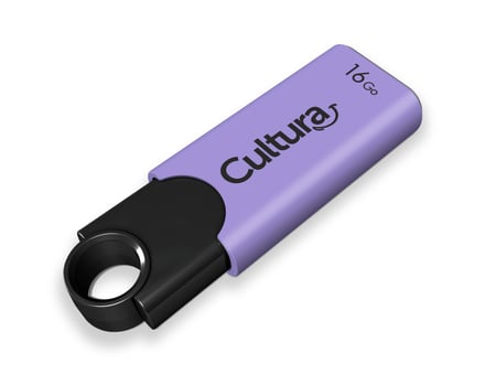 Lot de 3 clés USB 2.0 - rétractables - 16 Go - Cultura - Clé USB