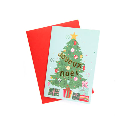 Set de 6 cartes et enveloppes Noël - Créalia - Plastique créatif