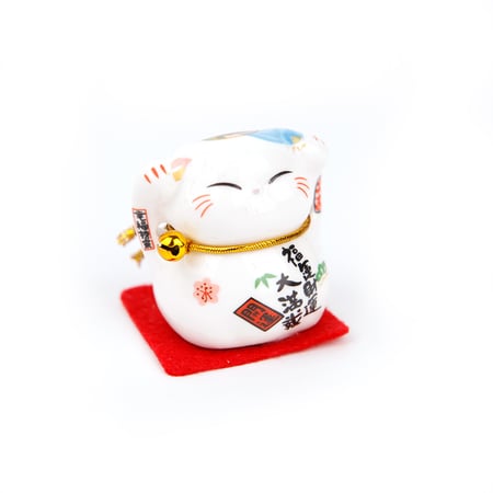 Maneki électrique classique chinois porte-bonheur,chat en or,alimenté par  pile AA,artisanat Feng Shui