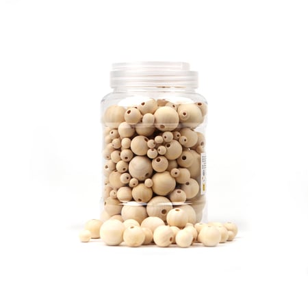 Gros lot de perles en bois - France