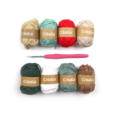 Coffret crochet doré - Créalia - Outils et Accessoires Crochet - Crochet
