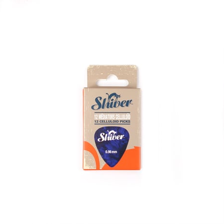 12 médiators celluloïd - 0,96mm - Bleu - Shiver
