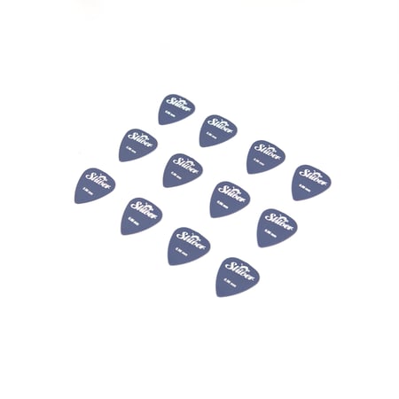 12 médiators nylon - 0,96mm - Bleu - Shiver