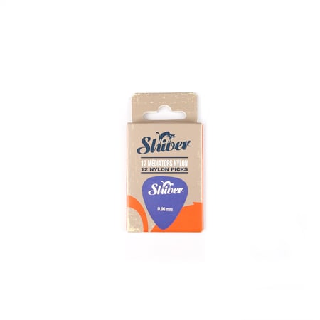 12 médiators nylon - 0,96mm - Bleu - Shiver