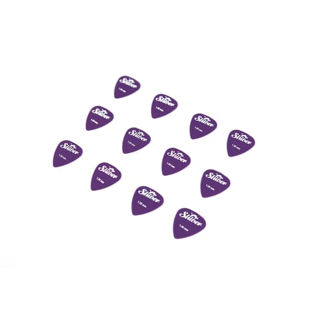 12 médiators nylon - 1,20mm - Violet - Shiver
