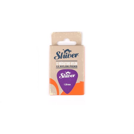 12 médiators nylon - 1,20mm - Violet - Shiver