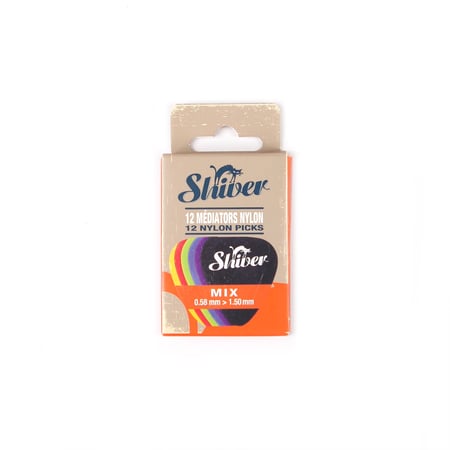 12 médiators nylon - 0.58-1.50 mm - Mix pack - Shiver