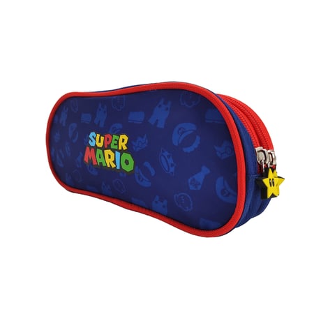 Trousse d'école Super Mario 3 Zip avec papeterie, multicolore