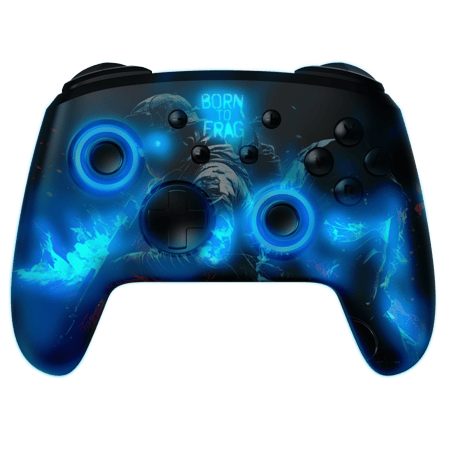 Manette de jeu - AIHONTAI - Blue Gamepad - Sans fil - Compatible PS4/PC