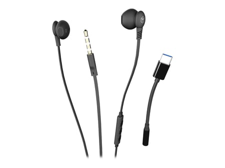 Ryght SALTO - Écouteurs avec micro - intra-auriculaire - filaire - jack  3,5mm - noir - Ecouteurs
