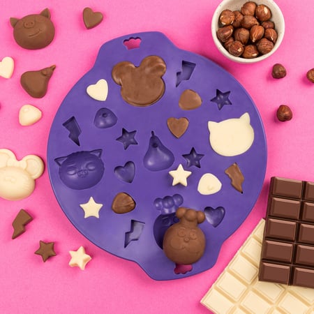 Moule à Chocolat D'anniversaire En Forme De Chiffre 80 Avec Instructions De Moulage écrites