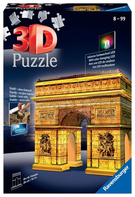 Puzzle 3D Arc de Triomphe illuminé - Puzzle 3D