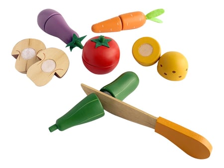 Lots de fruits en bois à couper pour enfants jouets de cuisine
