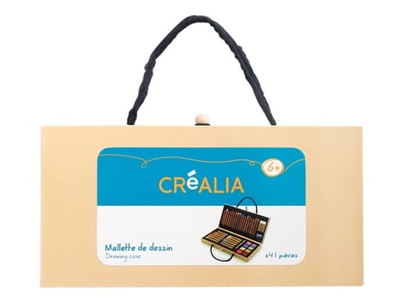 Mallette de dessin Créalia - 41 pièces - Plastique créatif