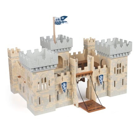 Château-fort pour figurines en bois à décorer - En Stock