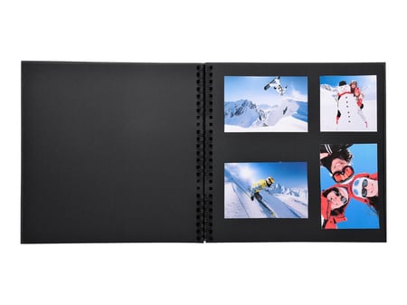 Album photos livre 60 pages noires - Format 29x32cm - LOVE Noir - Noir
