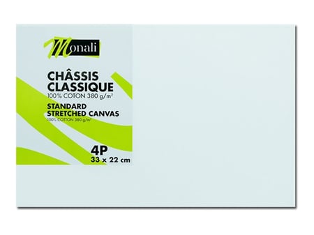 Châssis - toile classique 100% coton Monali - 30P / 92 x 65 cm