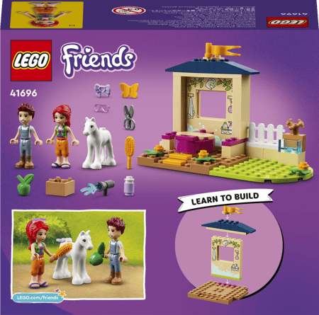LEGO Friends 41696 Écuries de toilettage du poney, Jouet avec