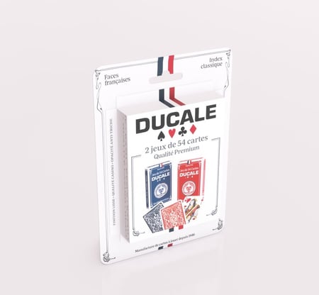 Jeu de 54 cartes Qualité Premium - Rouge - Ducale - Acheter vos