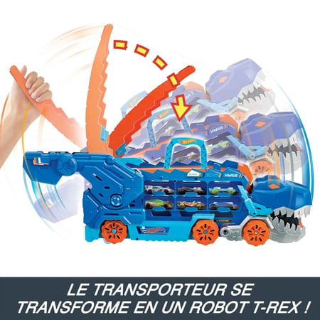 Mega - Transporteur Dino - Mini véhicules et circuits - Jeux d'imagination
