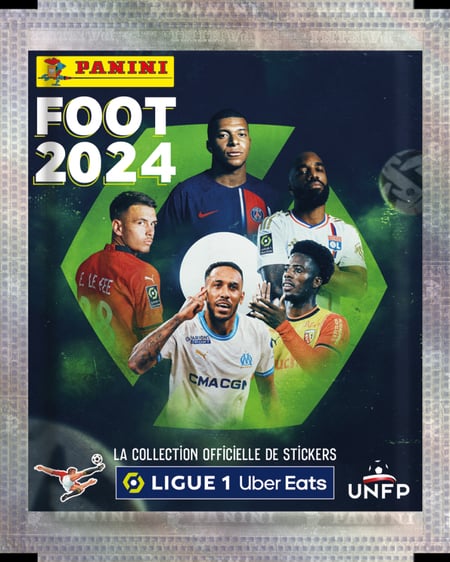 Boîte de stickers Foot 2024 Ligue 1 Panini - 250 pièces - Cartes à