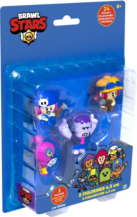 5 figurines Brawl Stars 4,5 cm - Team C