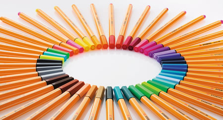 STABILO ColorParade de 20 stylos feutre Point 88 avec assortiement de  couleurs