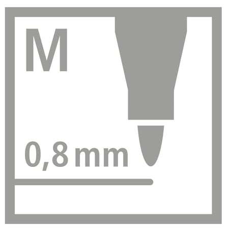 Trousse de 14 stylos-feutres - Classique et pastel - STABILO pointMax -  Pointe moyenne - STABILO