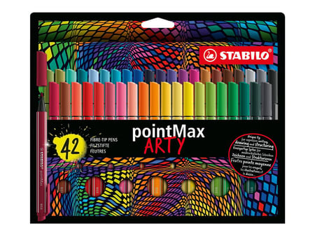 STABILO Point 88 ARTY - 18 Feutres de coloriage - pointe fine - couleurs  assorties