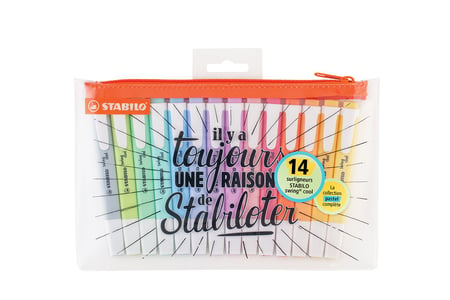 Surligneur pastel Swing cool STABILO – Projet Spécial