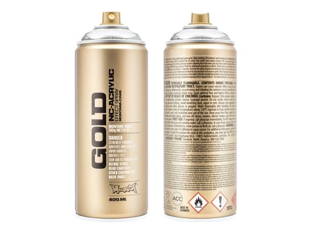 Bombe de peinture High gloss métallique - Doré - 200 ml - Peinture  acrylique spray - Creavea