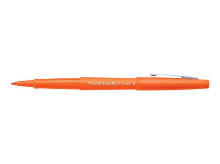 Stylo feutre PAPERMATE Nylon Flair 1mm orange - Ligne K