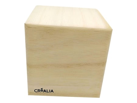 Set de 3 cubes en bois naturel - Créalia - Coffrets Créatifs pour enfant