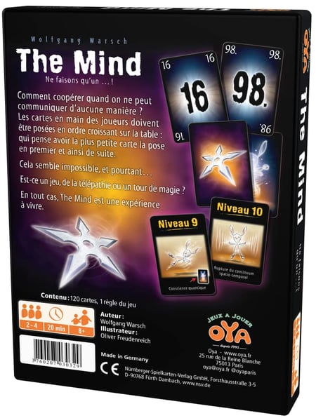 The Mind édité par Oya :: Chronique jeu de société