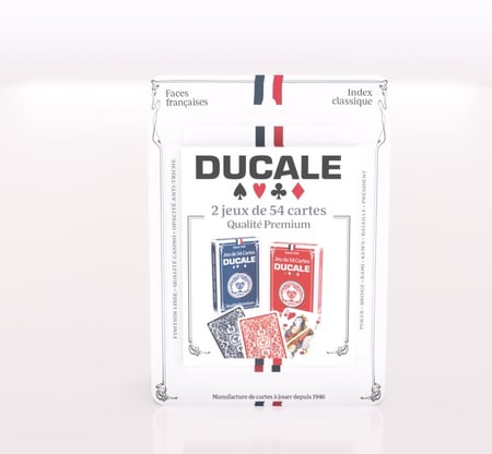 2 Mazzi Di Carte Da Gioco Ducale Origine – 54 Carte Cadauno, Qualità Premium, Per Rami E Giochi Di Società