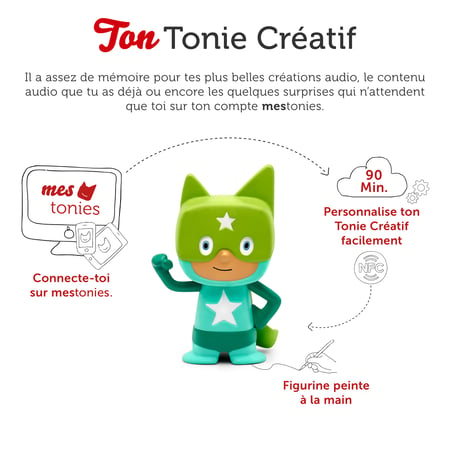 Figurine Tonie Créatif - Super-Héros - Turquoise - Boîte à histoire - Jeux  d'éveil
