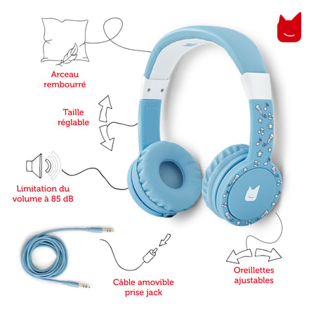 Casque Audio Enfant - Tonie-Chuchote - Bleu Ciel