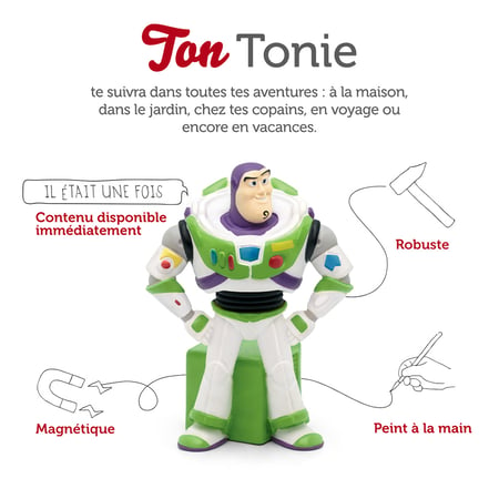 Figurine - Tonie - Toy Story 2 - Buzz l'Eclair - Boîte à histoire - Jeux  d'éveil