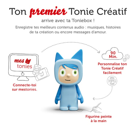 tonies® Toniebox kit de démarrage avec Tonie créatif, bleu clair