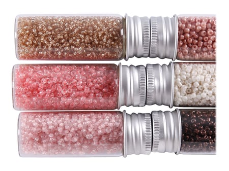 Coffret de perles rocailleuses multi couleurs - Créalia - L'Univers de la  Perle