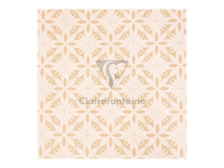 Clairefontaine Knalt - emballage cadeau - 35 cm x 5 m - blanc floral -  papier kraft - 1 rouleau(x)