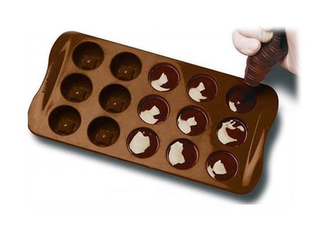Moule silicone chocolat spécial Noël - Plaques Easy choc