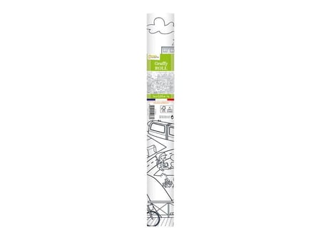 Rouleau de papier à colorier Graffy Roll - Ecosystème - 35 cm x 5 m -  Poster à colorier - Creavea
